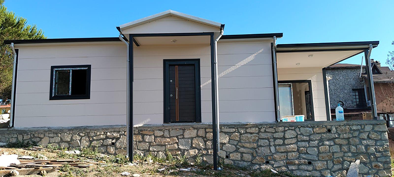 Prefabrik, prefabrik yapı, prefabrik ev, tek katlı prefabrik yapı, tek katlı prefabrik ev
